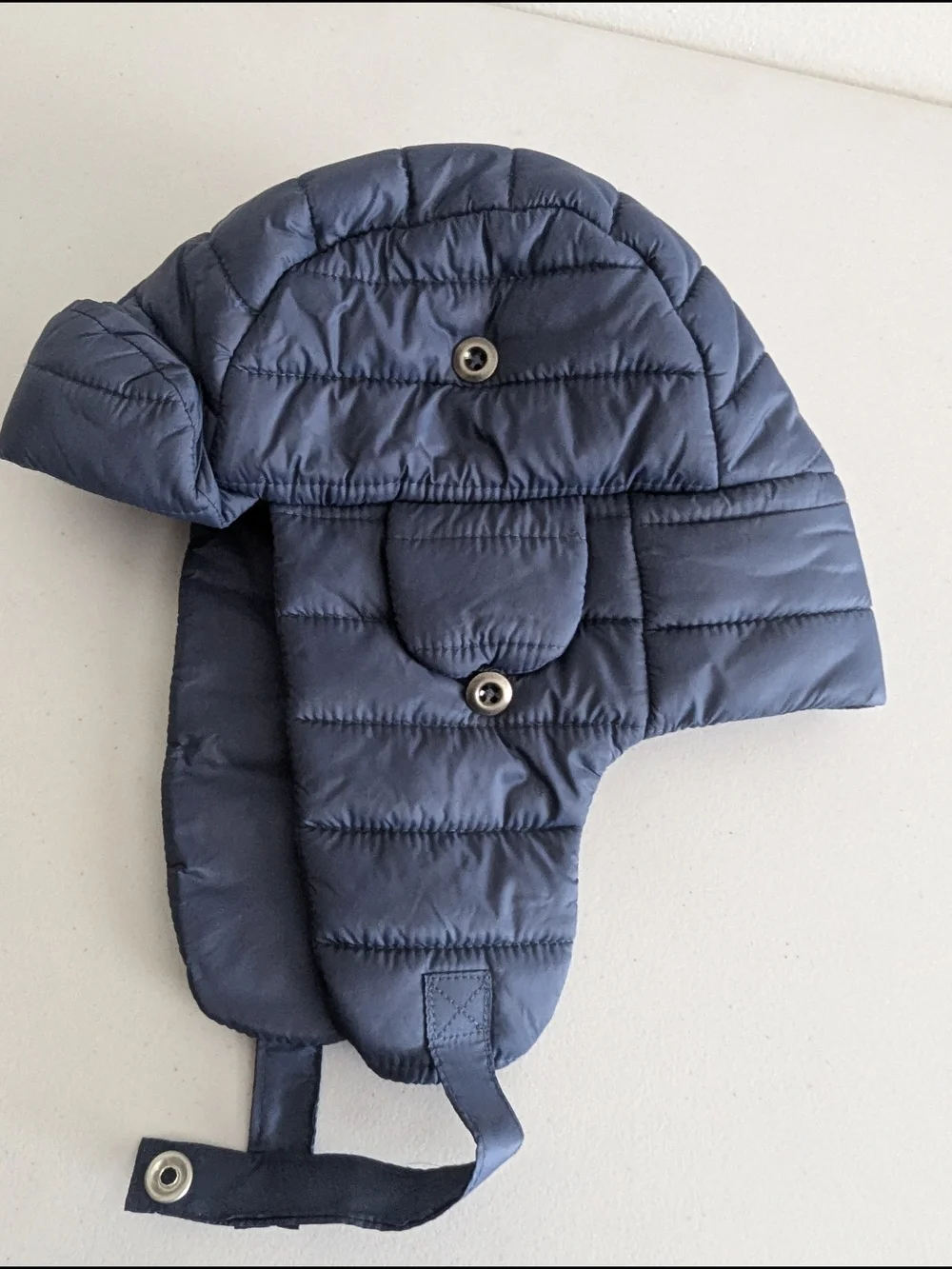 Aéropostale Navy Quilted Trapper Hat One Size Winter Ear Flap Puffer Hat